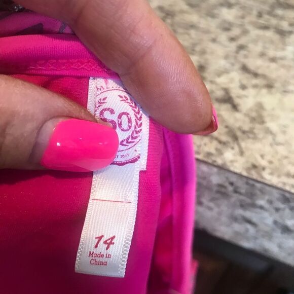 SO Neon Pink Girls Bikini Size 14 - Picture 5 of 5